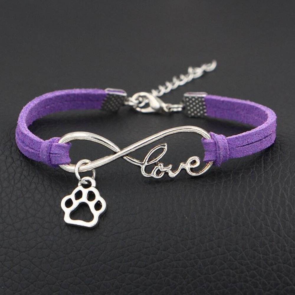Love Paw Bracelet, Purple band